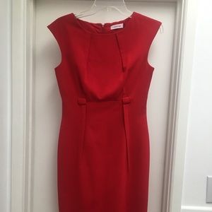 Calvin Klein red work dress